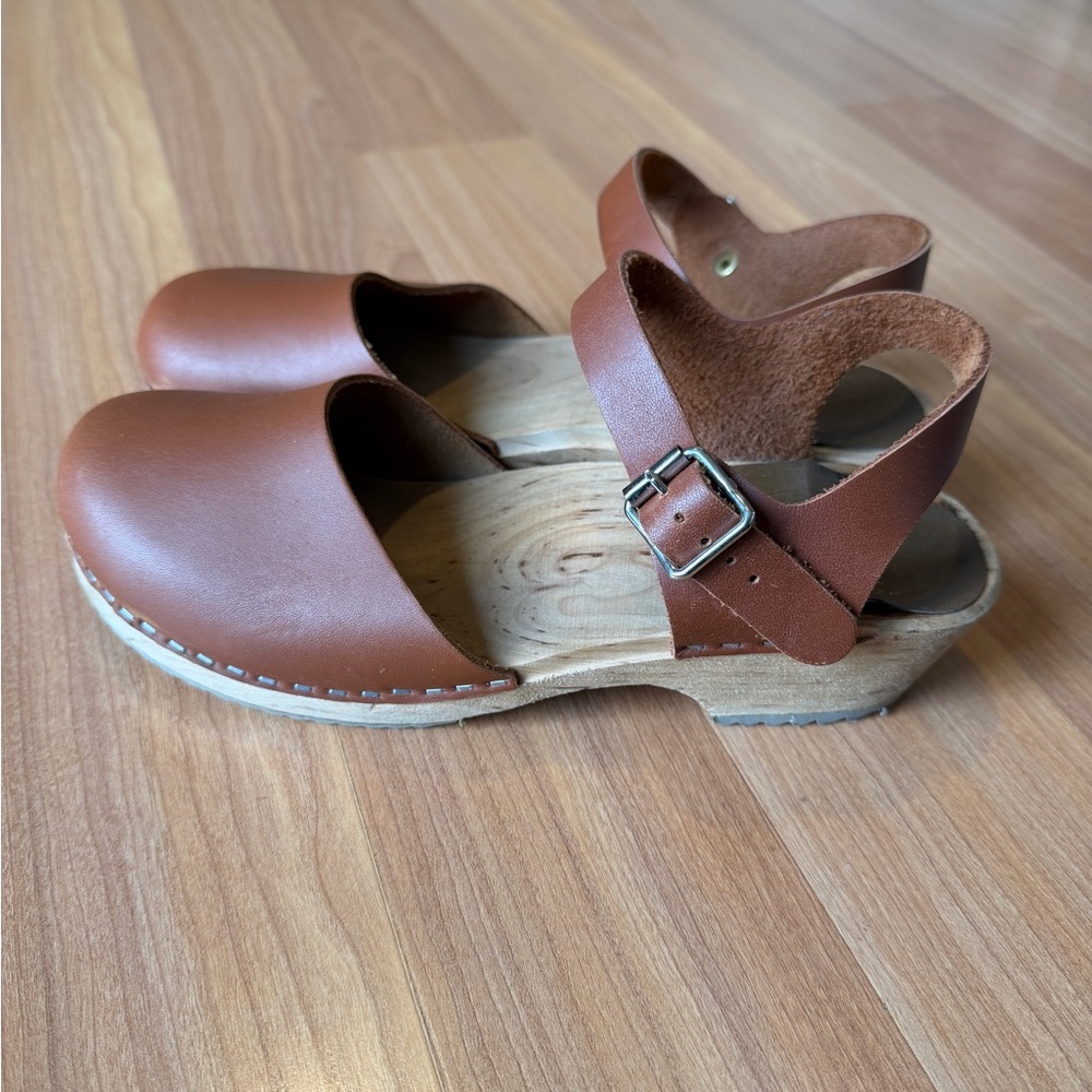 Lotta From Stockholm Brown Leather Mules